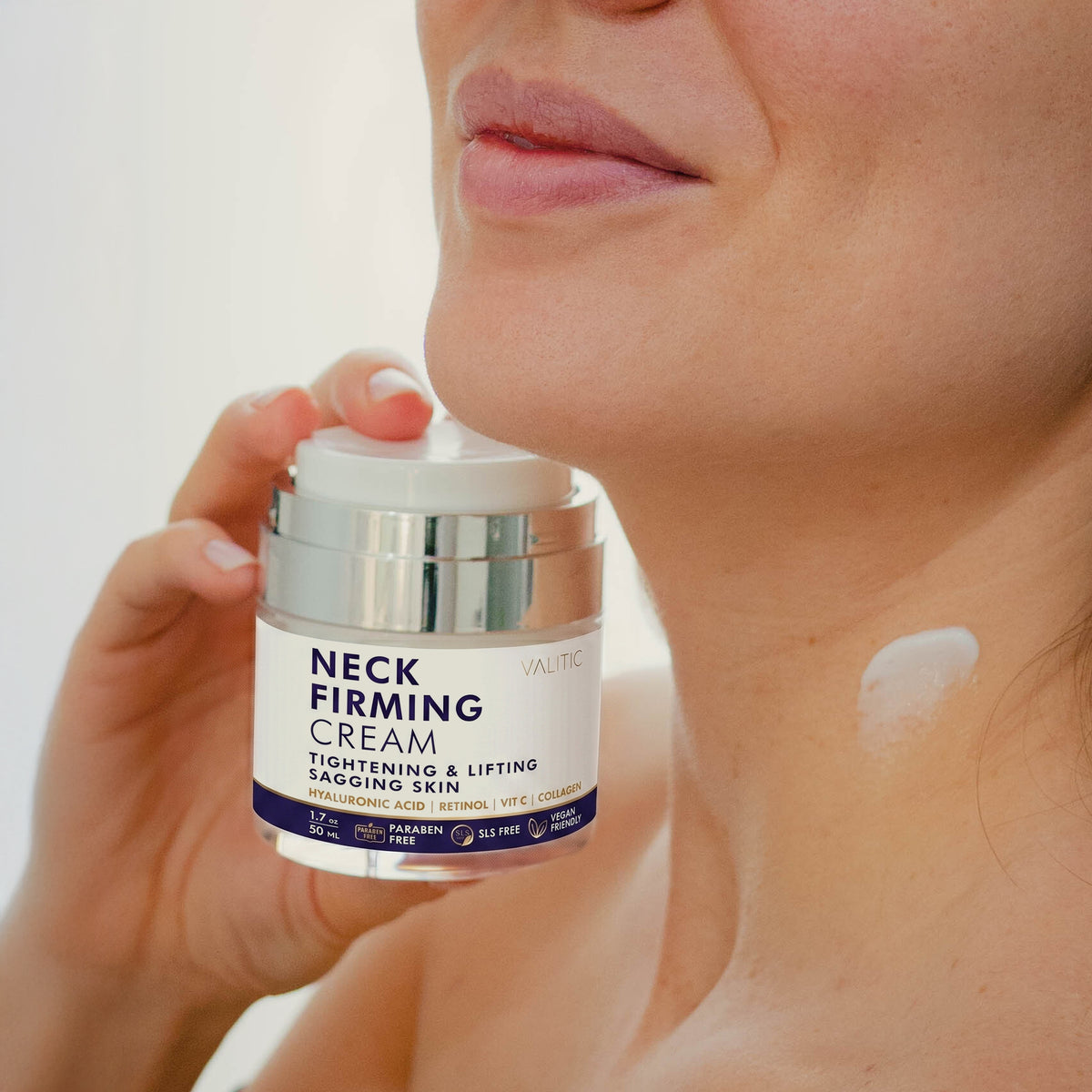 VALITIC Anti-Aging Neck and Chest Firming Cream for Tightening and Firming