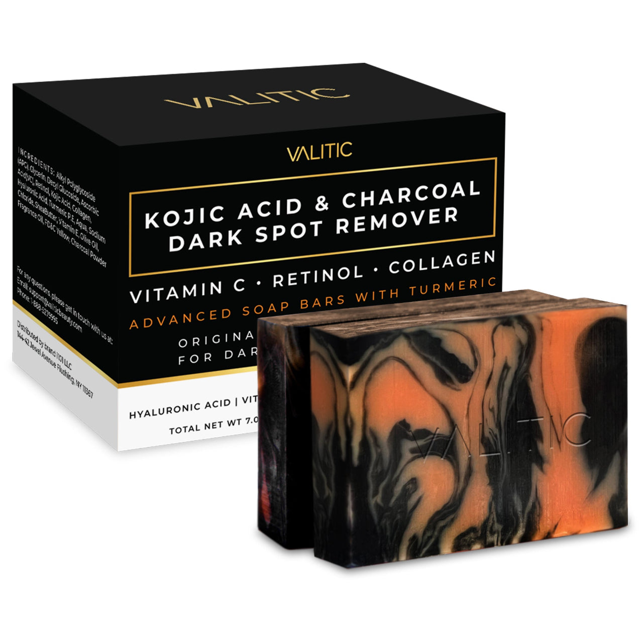 Kojic Acid Charcoal and Turmeric Soap Bar