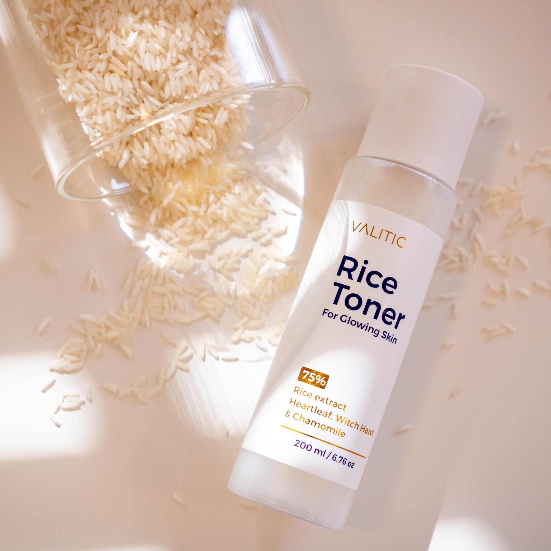 Rice Extract Toner for Glowing Face Skin