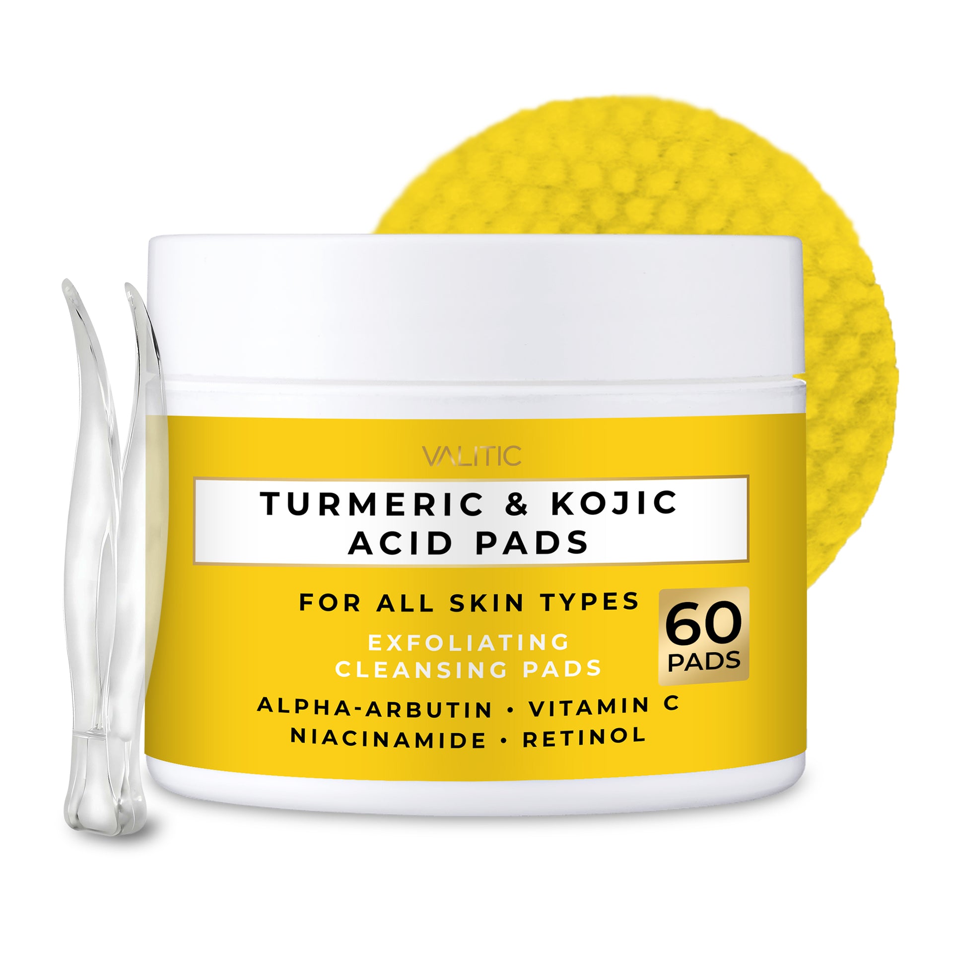 Turmeric & Kojic Acid Exfoliating Cleansing Pads
