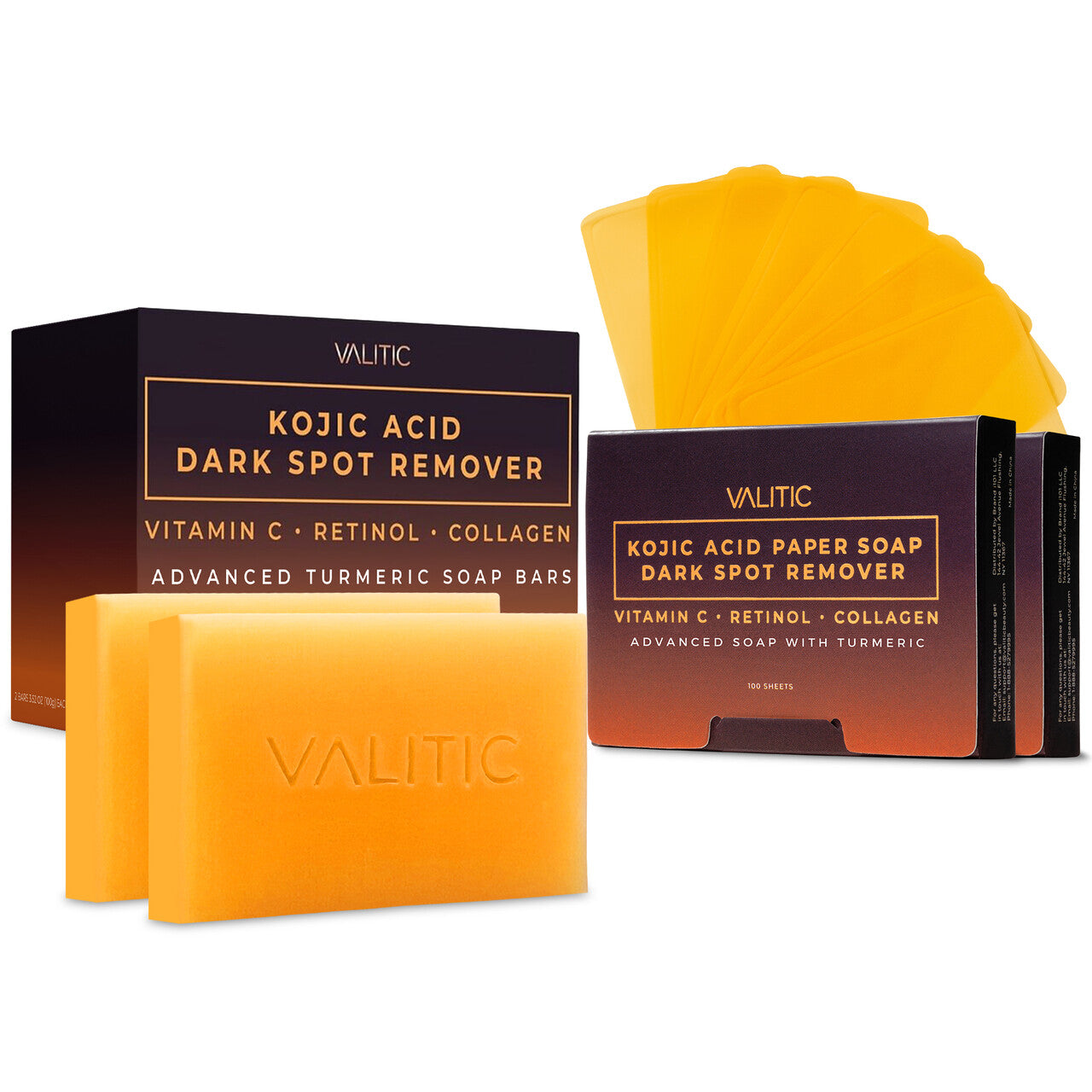 Kojic Acid & Turmeric Dark Spot Corrector Soap Duo